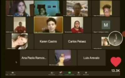 Las clases en línea llegan a ser muy surrealistas