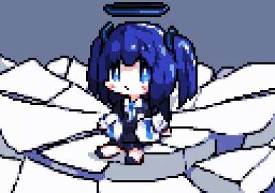 ⬆️➡️⬇️⬇️⬇️ (Yuuka) (art @downvote_me)