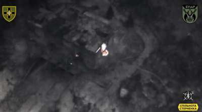 Drone operators of the 28th Brigade hit Russian targets, including a MG post, in the Toretsk region [28.12.24]