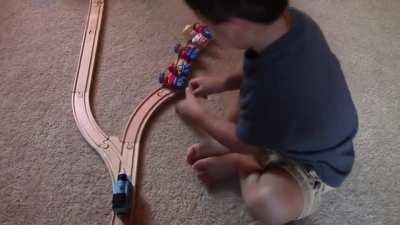 two year old solves trolley problem