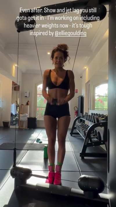 Rita working out | IG | July 2025