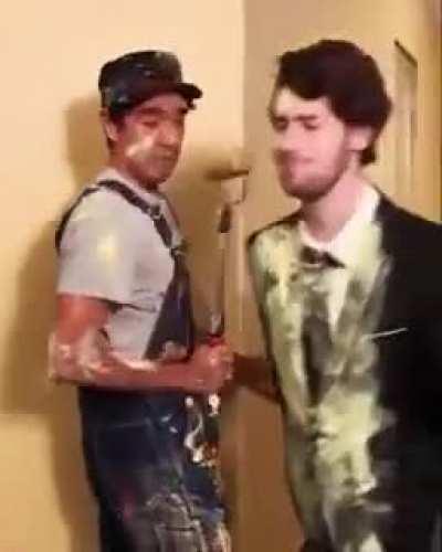 paint job being done right