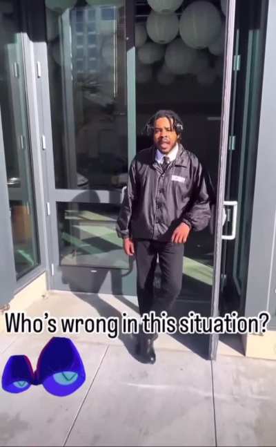 Man has argument with woman.