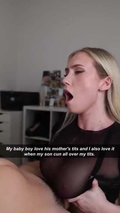 Mommy keeping her boy happy with gifts before they finally do penetration.