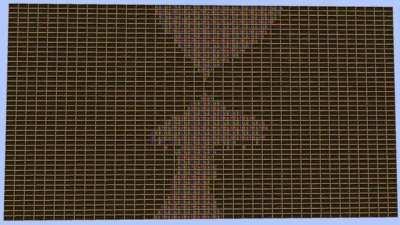 I made Bad Apple with chiseled bookshelves