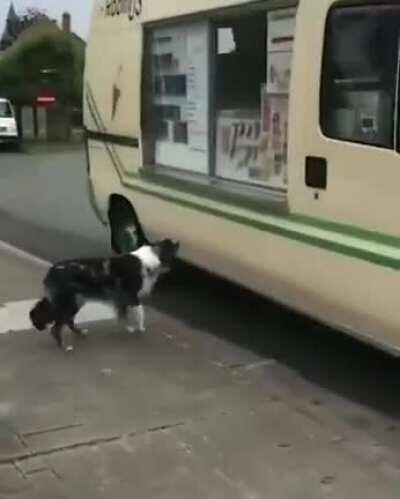 To be fair, I have the same reaction when i hear the ice cream man coming...