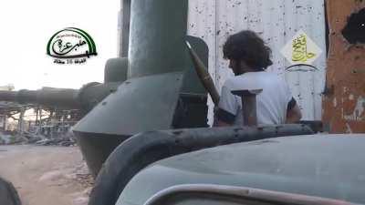 BMP technical makes another appearance in the fighting around Aleppo