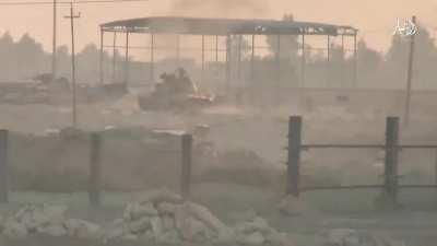 Insane Footage from Ramadi showing intense street fighting and the destruction of 2 M1 Abrams by ISIS anti tank units.
