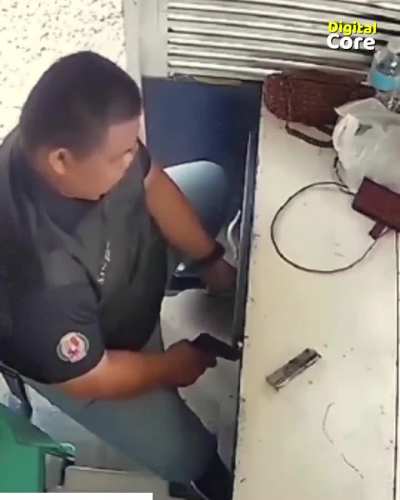 &ldquo;Playing&rdquo; around with a gun &amp;amp; apparently forgets the function of a trigger.