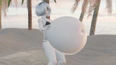 2B at the Beach (by Grimhoof)