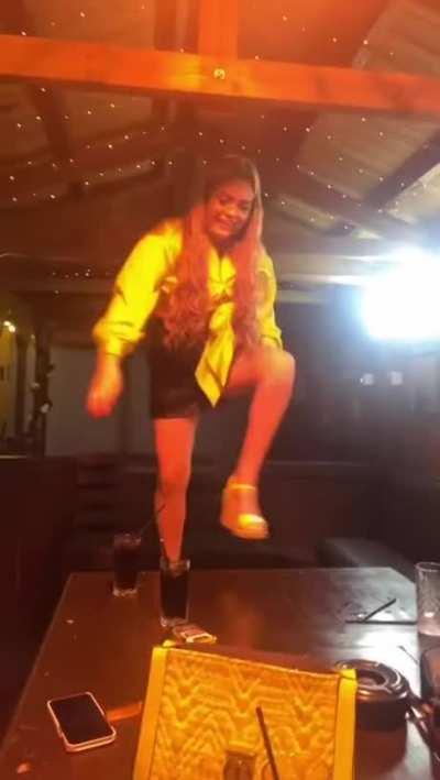 Trying to parkour while drunk.