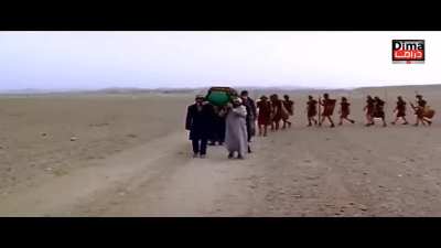 Roman soldiers participating in Moroccan funeral