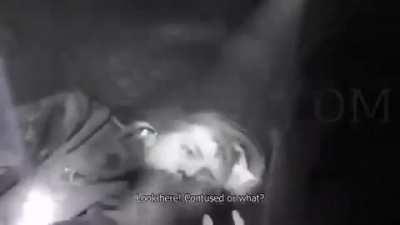 A Ukrainian soldier is incapacitated by Russian artillery fire right after he explains the situation in Ukraine.