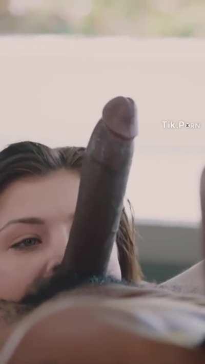 BBC Interracial Blowjob