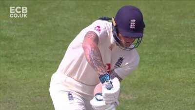 Ben Stokes got out by Roach