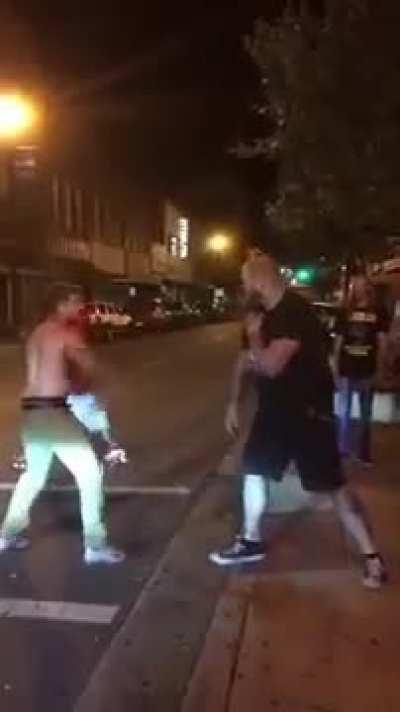 Trying to beat a guy twice your size.