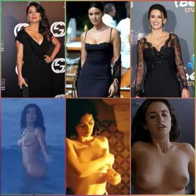Salma Hayek vs Monica Bellucci vs Penelope Cruz