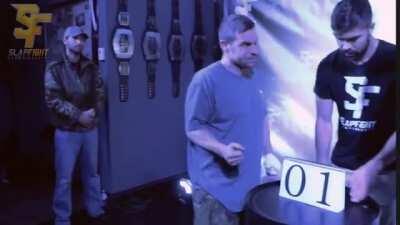 Entering a slapping contest