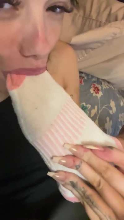 Cleaning those socks