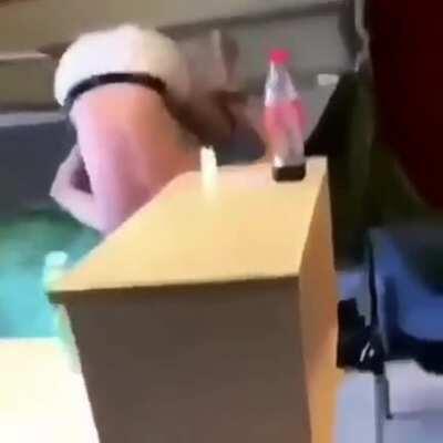 He will be choosing the bottom bunk next time