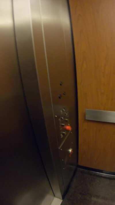 Flashing in the library turns into fucking in the elevator [OC][GIF]