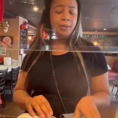 Karen has a racist meltdown after a Chinese restaurant wouldn't give her a refund for the food she ate