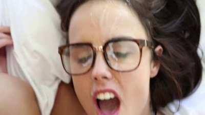 She loves to get her glasses covered