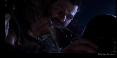 Symbiote Spiderman confronts kraven 