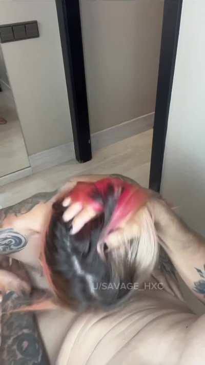 Getting her throat used