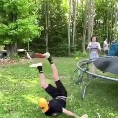WCGW Backyard Trampoline and Drinking
