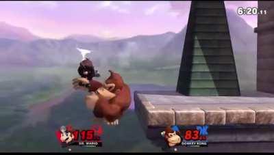 1 stock (not my rule set) with Dr.Mario ft. Donkey Kong