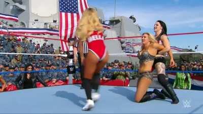 The Early Days Of The Riott Squad, Part 7: Charlotte's in a triple threat match! She'll be fine, right?