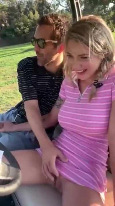 Gabbie Carter gets creampie on the golf field