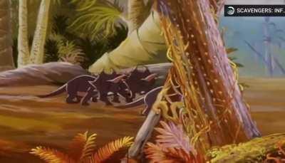 The best moment in Dinosaur media. (Volume warning.)