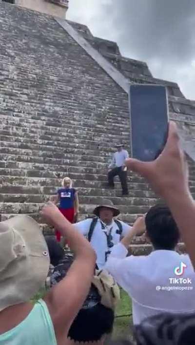 decided it would be a good idea to disrespect Mayan Pyramids