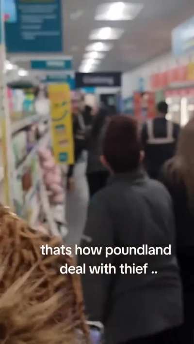 A shoplifter was caught while stealing from a Poundland store in Luton.