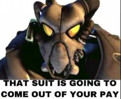 Put your goddamn uniform on, soldier.