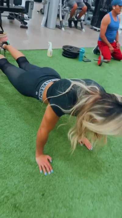 Tay Conti Working Out