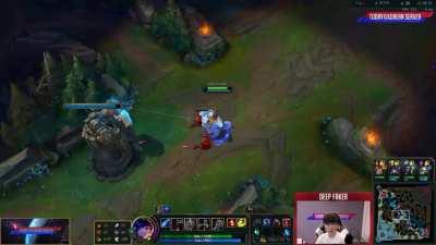 Faker Solo Killing DoinB with Nunu Mid