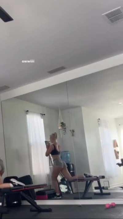 Just doing some squats.