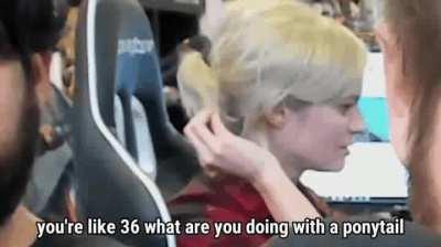 That's a shitty ponytail