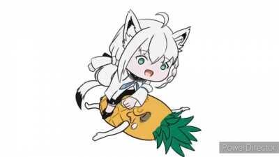 FUBUKI BEATING UP PINEAPPLE IN 10 MIN WITH SCATMAN BGM