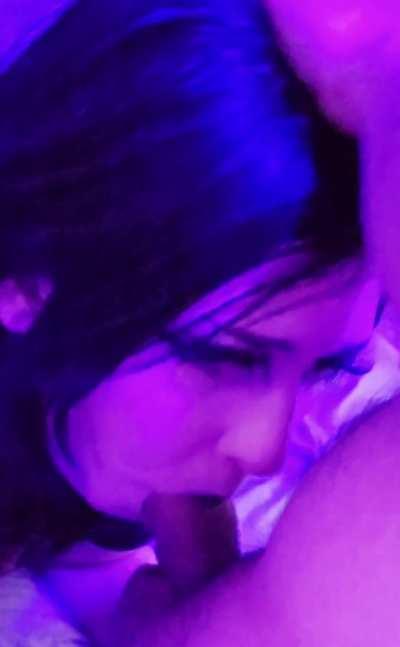 He cums in my throat then keeps pumping until I can't take anymore