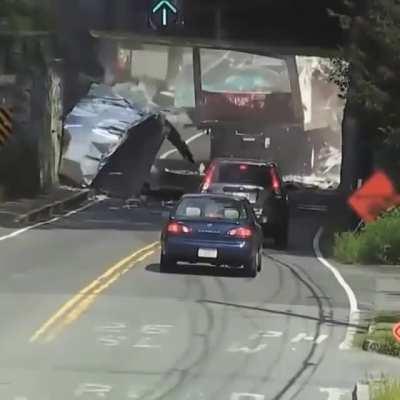 WCGW driving a high truck through a low undermine