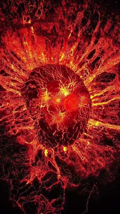 🔥 Inside the crater of Geldingadalir volcano, Iceland