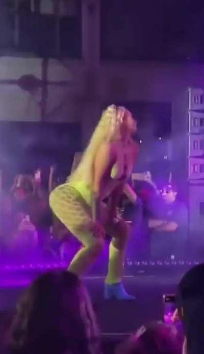 Doing what she does best