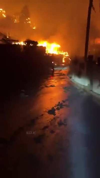 Wild footage from the Palisades fires in California [January 2025]