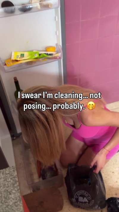 If I clean the fridge, do I deserve a treat?