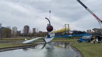 The Cherry Is Off To New York For Repainting