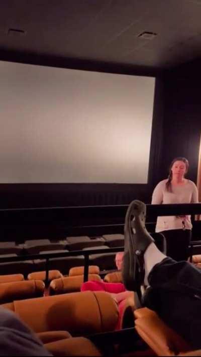 Entitled Man at movie theater